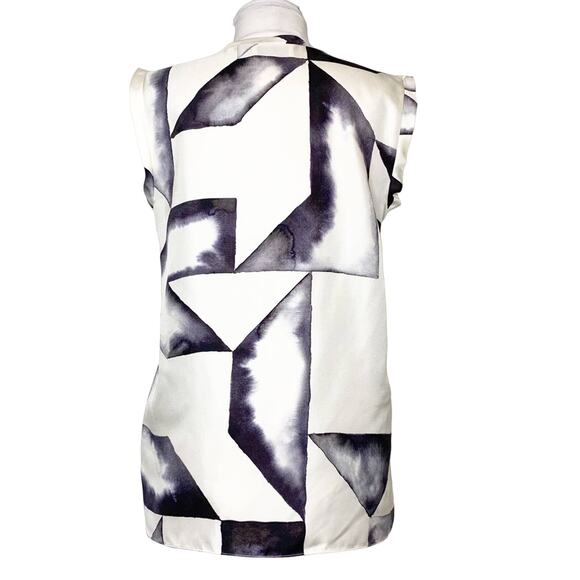 3.1 Phillip lim silk geometric brush stroke top - Picture 3 of 7